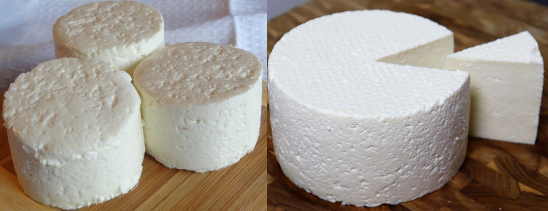 Fromage maison avec 1 litre de lait, un demi-citron et 1 yaourt