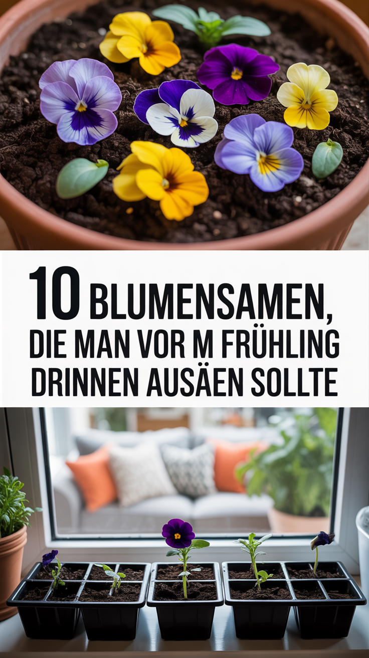 10 Blumensamen, die man vor dem Frühling drinnen aussäen sollte
