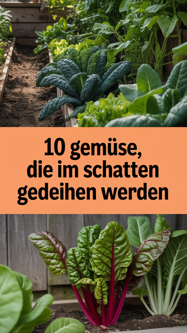 10 Gemüse, die im Schatten gedeihen werden