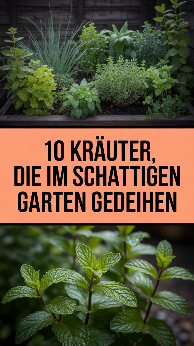 10 Kräuter, die im schattigen Garten gedeihen