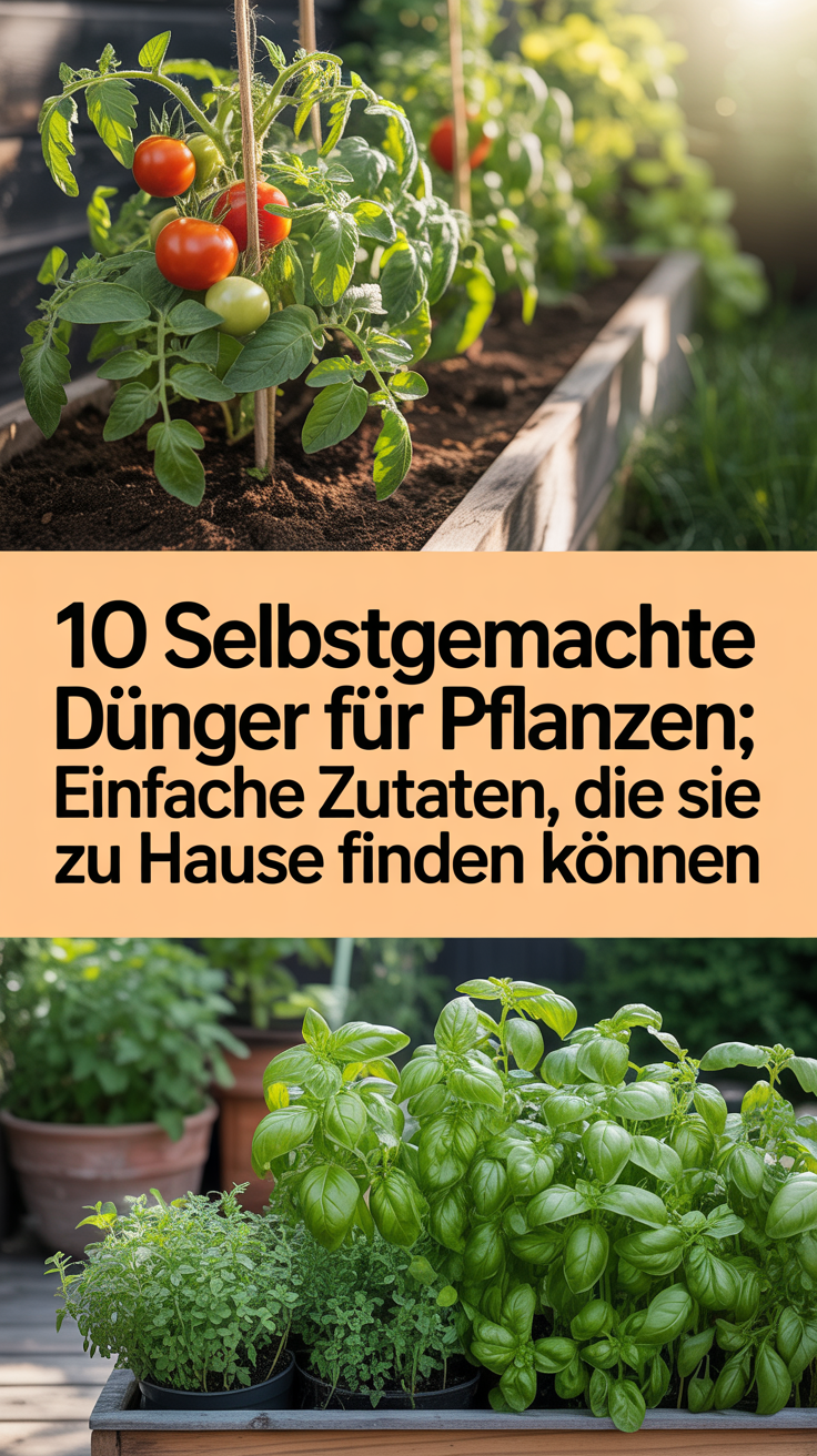 10 Selbstgemachte Dünger für Pflanzen: Einfache Zutaten, die Sie zu Hause finden können