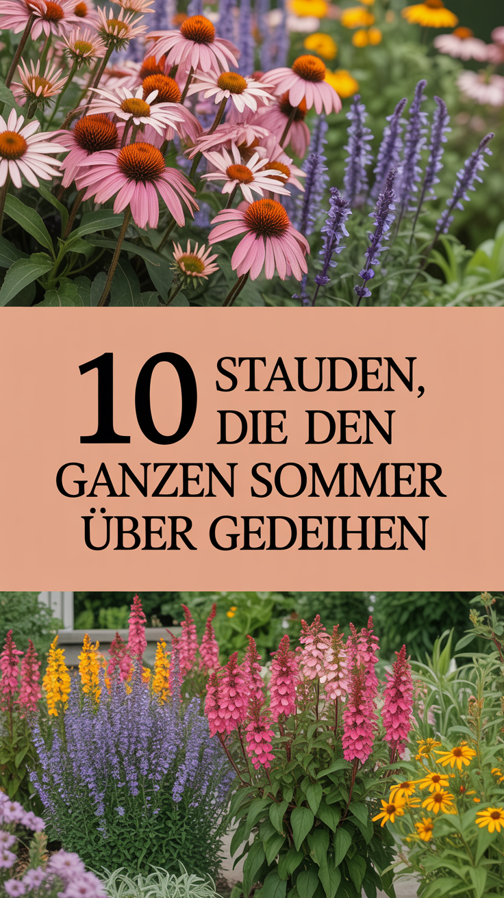 10 Stauden, die den ganzen Sommer über gedeihen