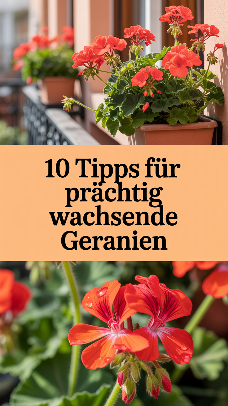 10 Tipps für prächtig wachsende Geranien