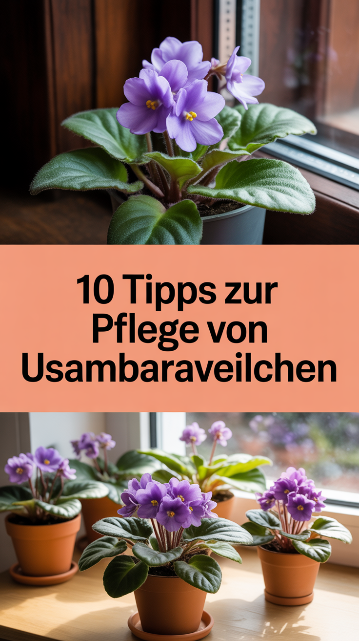 10 Tipps zur Pflege von Usambaraveilchen
