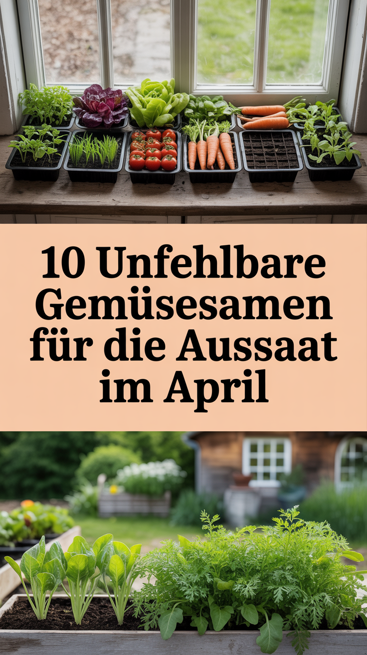10 Unfehlbare Gemüsesamen für die Aussaat im April