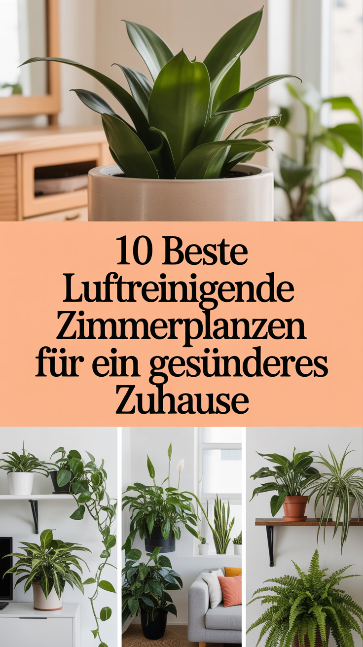 10 beste luftreinigende Zimmerpflanzen für ein gesünderes Zuhause