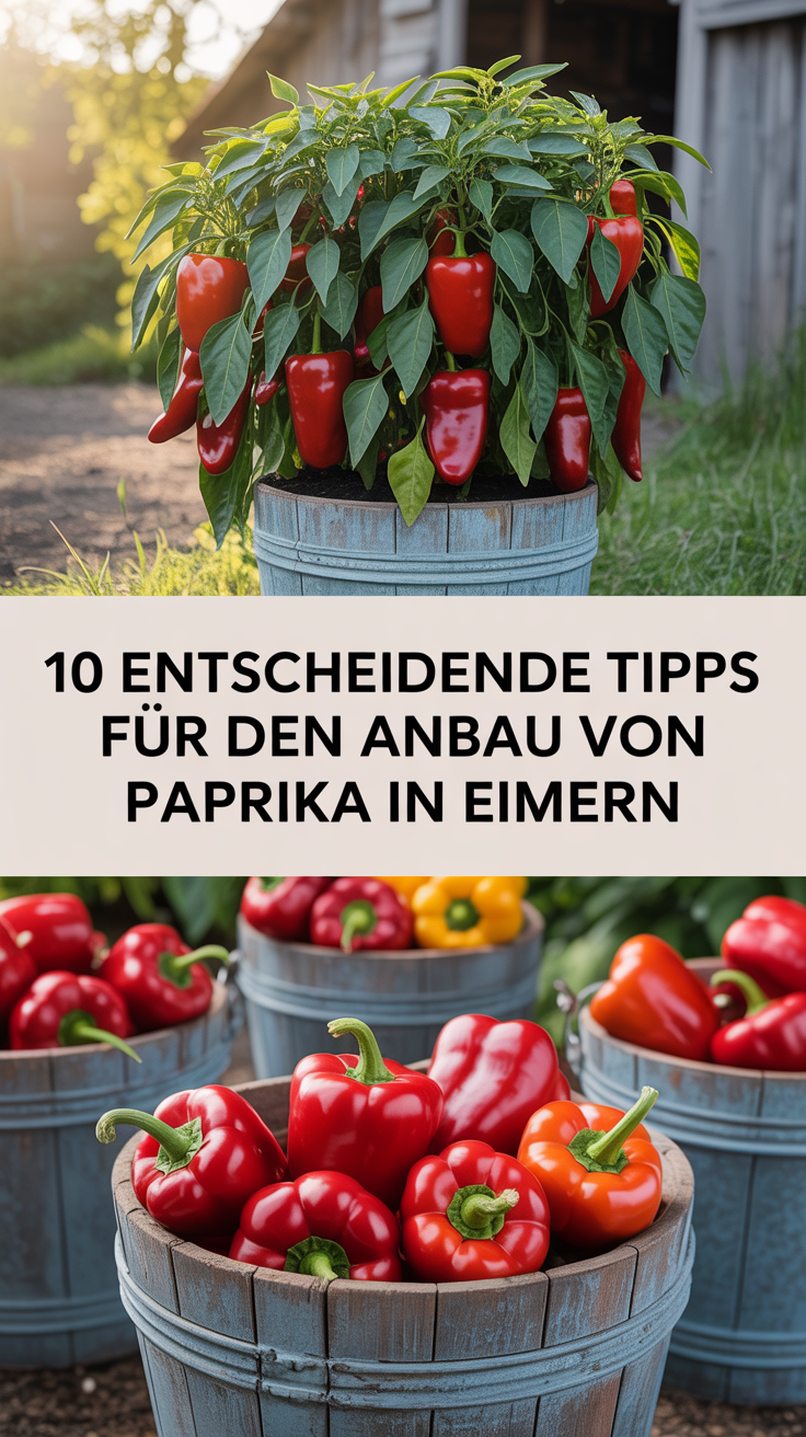 10 entscheidende Tipps für den Anbau von Paprika in Eimern