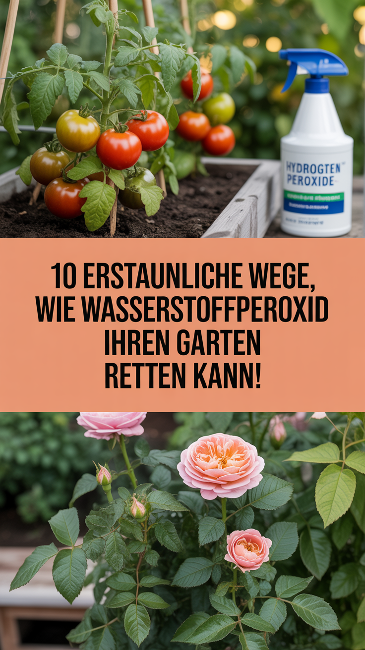 10 erstaunliche Wege, wie Wasserstoffperoxid Ihren Garten retten kann!