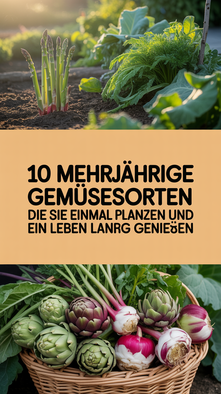 10 mehrjährige Gemüsesorten, die Sie einmal pflanzen und ein Leben lang genießen