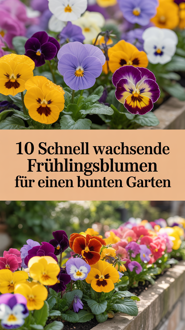 10 schnell wachsende Frühlingsblumen für einen bunten Garten