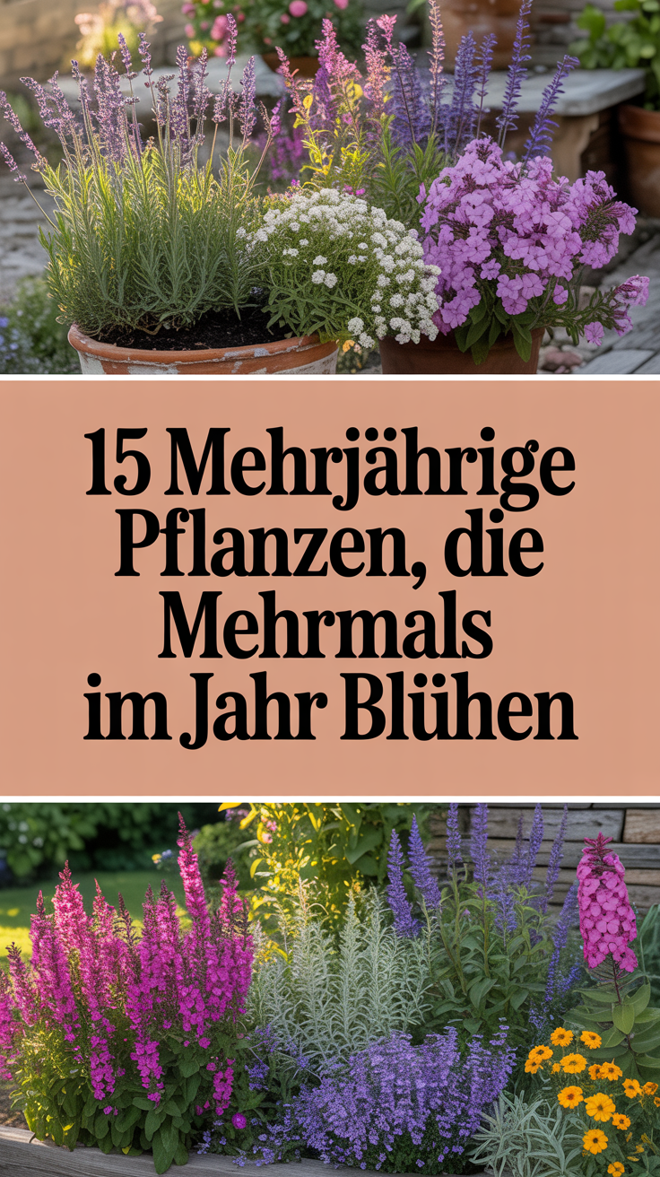 15 mehrjährige Pflanzen, die mehrmals im Jahr blühen