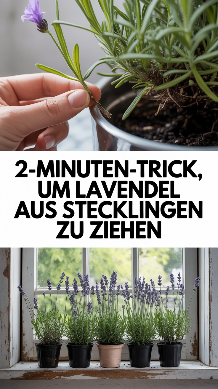 2-Minuten-Trick, um Lavendel aus Stecklingen zu ziehen
