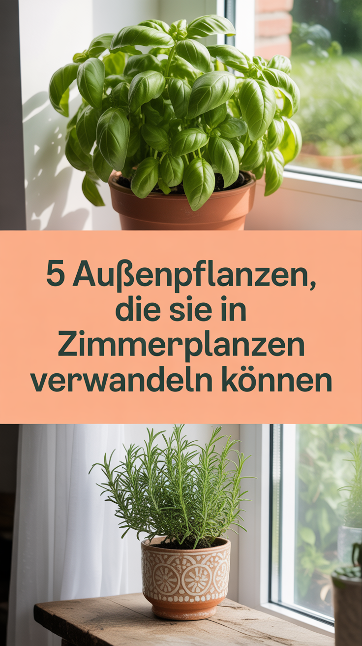 5 Außenpflanzen, die Sie in Zimmerpflanzen verwandeln können