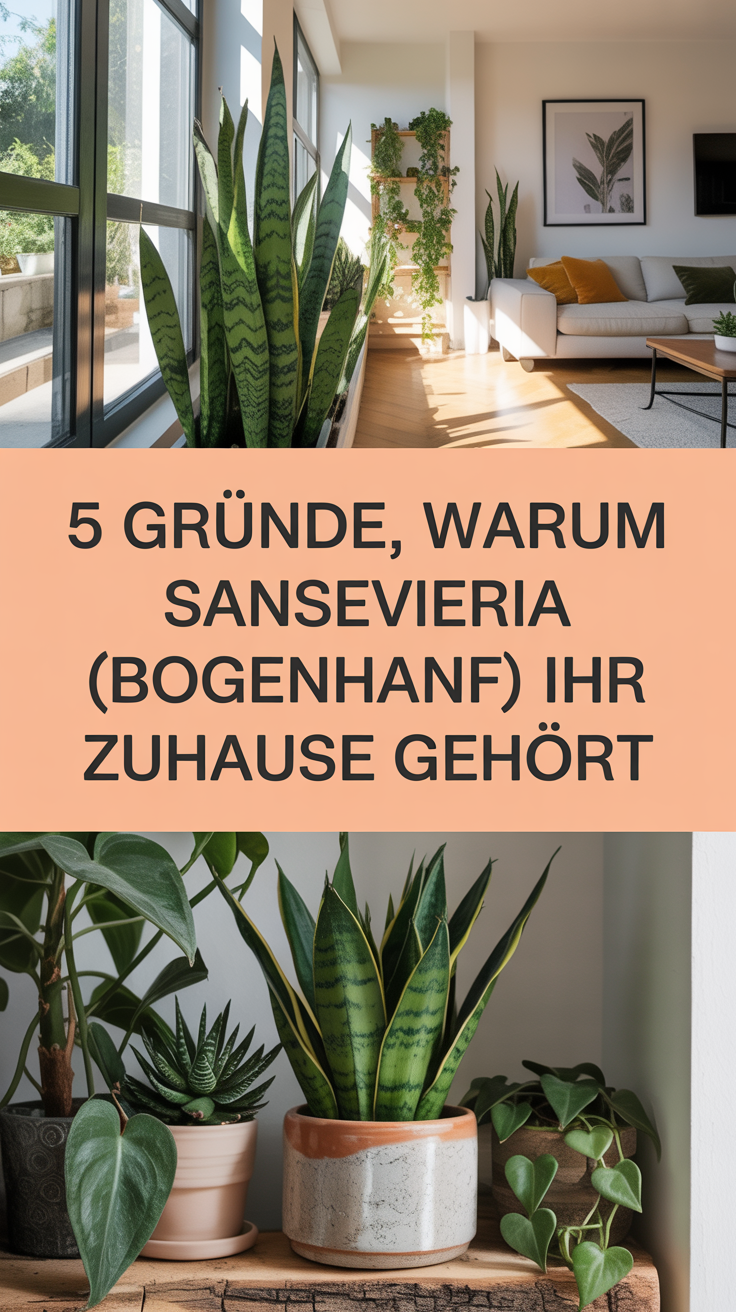 5 Gründe, warum Sansevieria (Bogenhanf) in Ihr Zuhause gehört