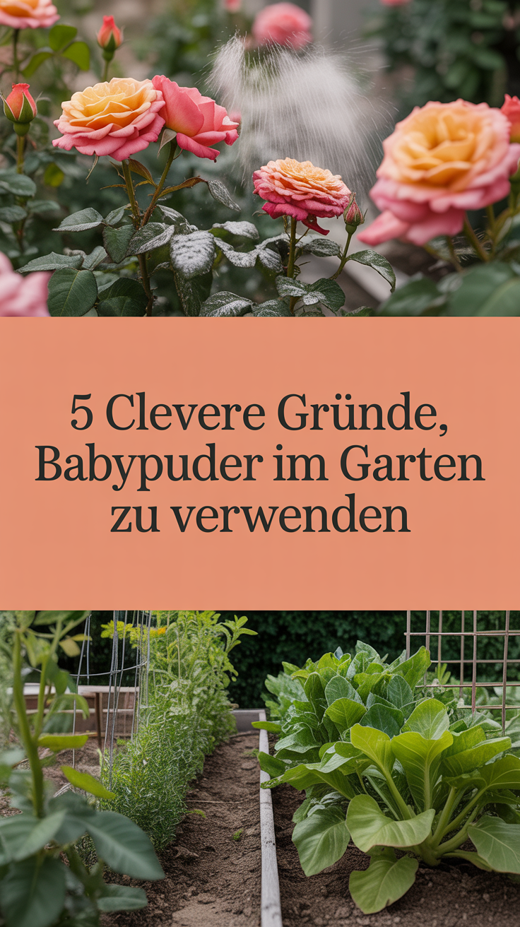 5 clevere Gründe, Babypuder im Garten zu verwenden