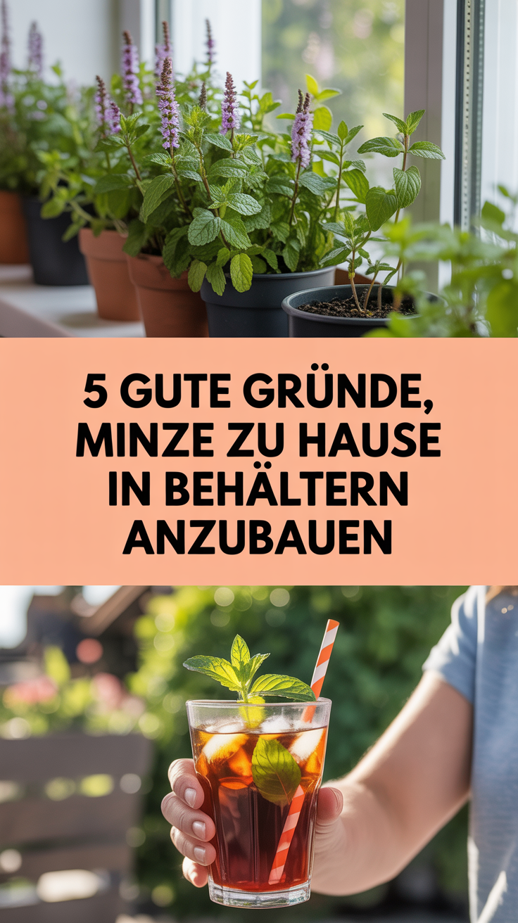 5 gute Gründe, Minze zu Hause in Behältern anzubauen