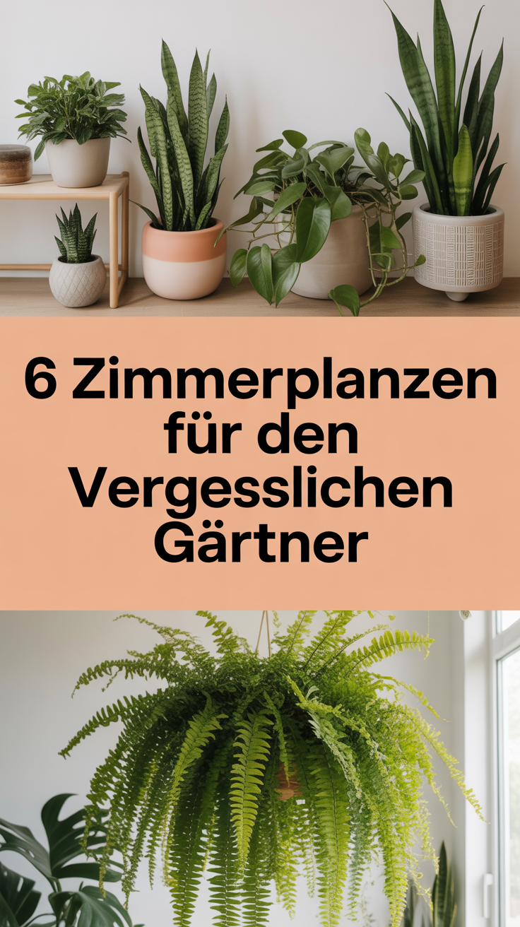 6 Zimmerpflanzen für den vergesslichen Gärtner