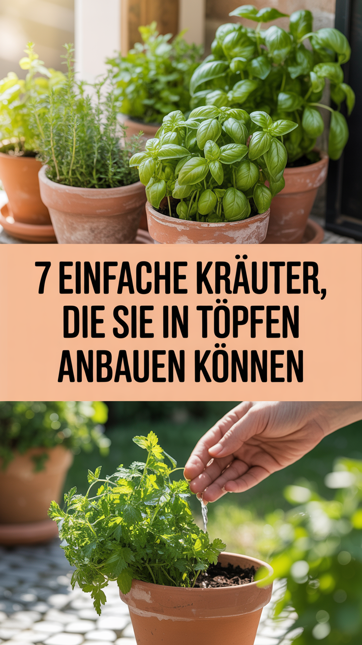 7 Einfache Kräuter, die Sie in Töpfen überall anbauen können