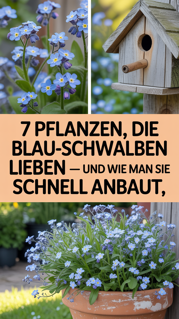 7 Pflanzen, die Blau-schwalben lieben – und wie man sie schnell anbaut
