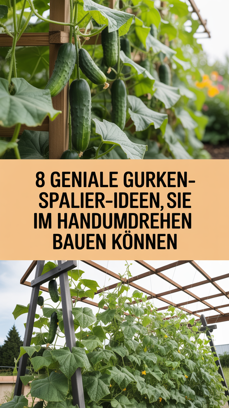 8 Geniale Gurken-Spalier-Ideen, die Sie im Handumdrehen bauen können
