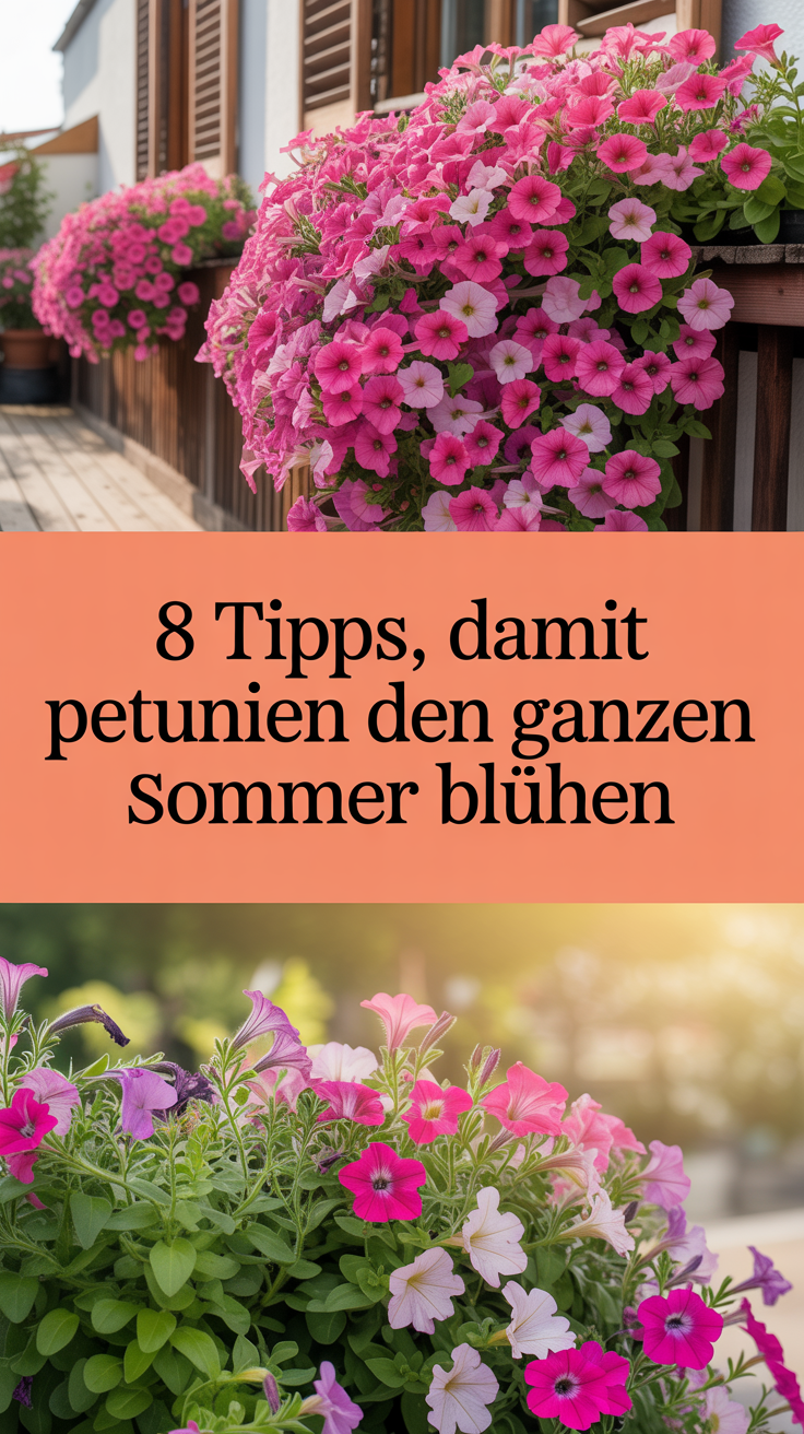 8 Tipps, damit Petunien den ganzen Sommer blühen
