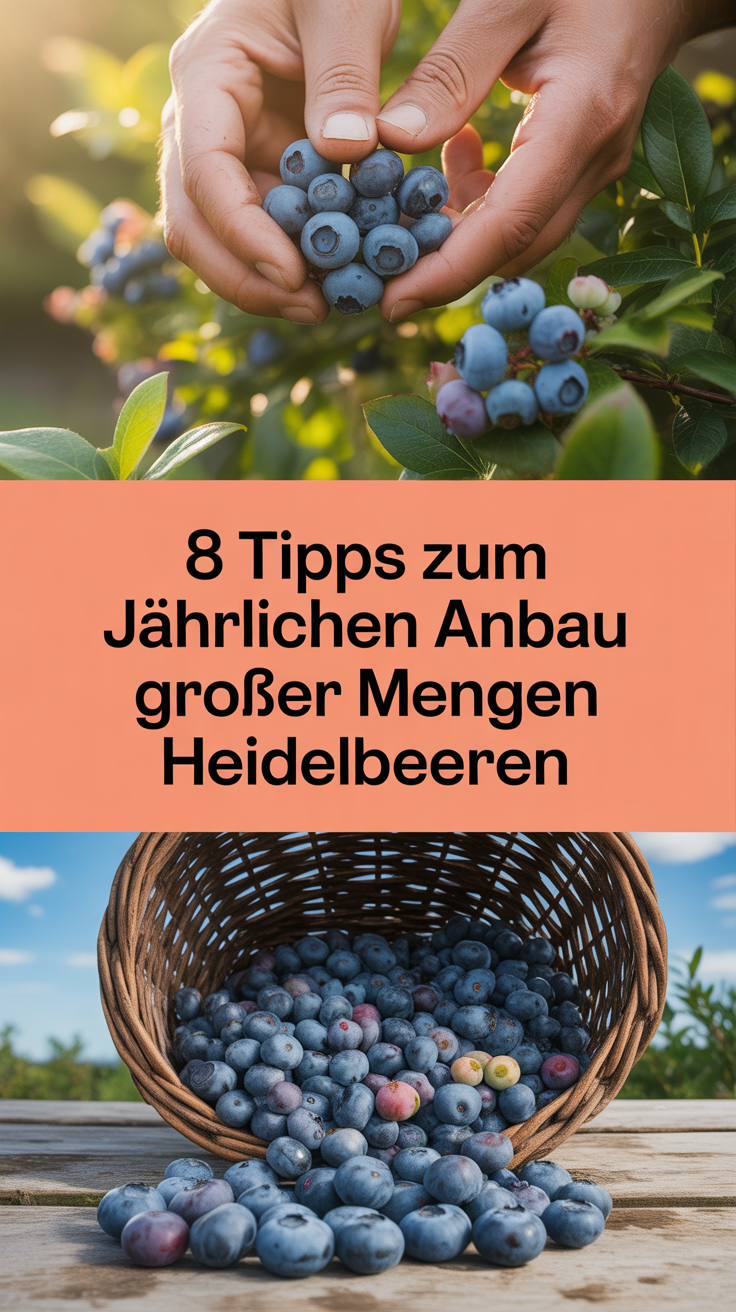8 Tipps zum jährlichen Anbau großer Mengen Heidelbeeren