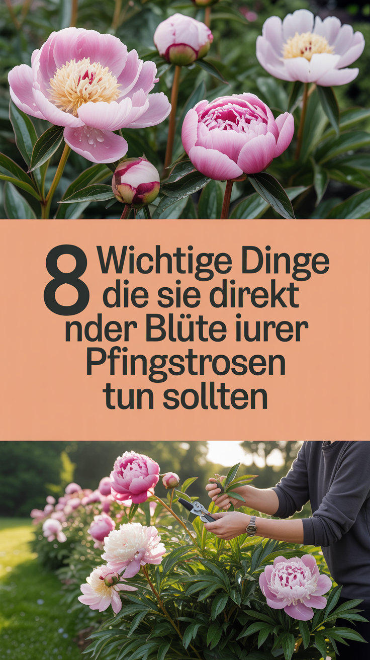 8 Wichtige Dinge, die Sie direkt nach der Blüte Ihrer Pfingstrosen tun sollten