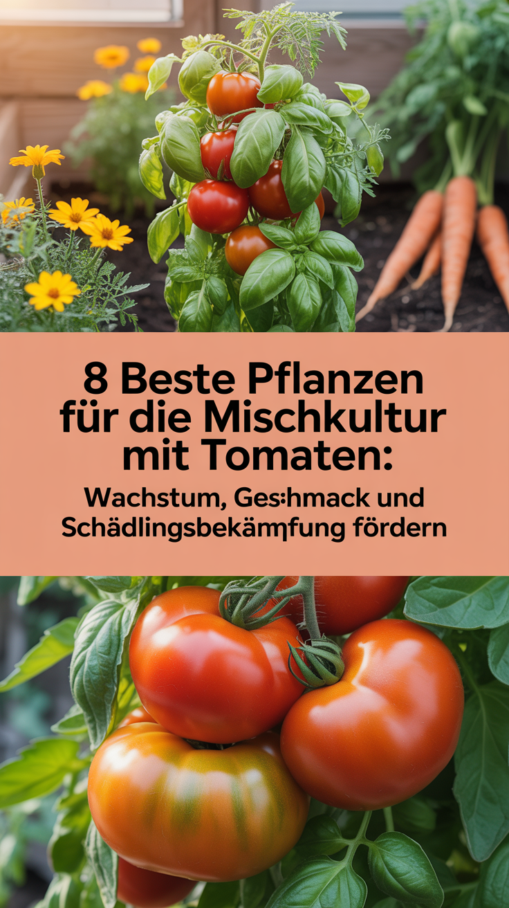 8 beste Pflanzen für die Mischkultur mit Tomaten: Wachstum, Geschmack und Schädlingsbekämpfung fördern