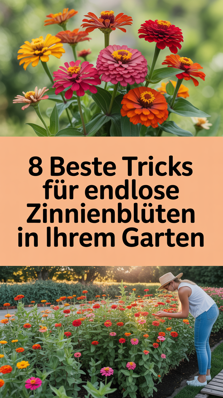 8 beste Tricks für endlose Zinnienblüten in Ihrem Garten