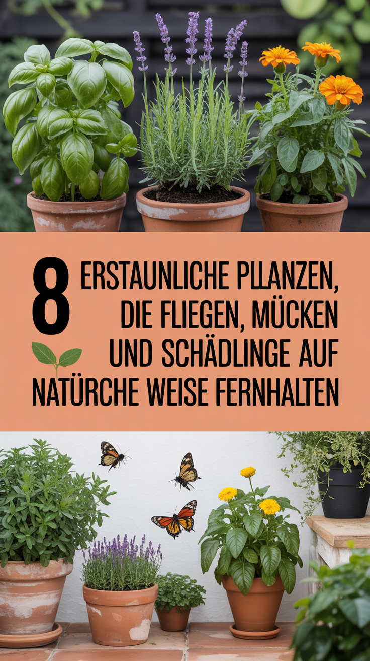 8 erstaunliche Pflanzen, die Fliegen, Mücken und Schädlinge auf natürliche Weise fernhalten