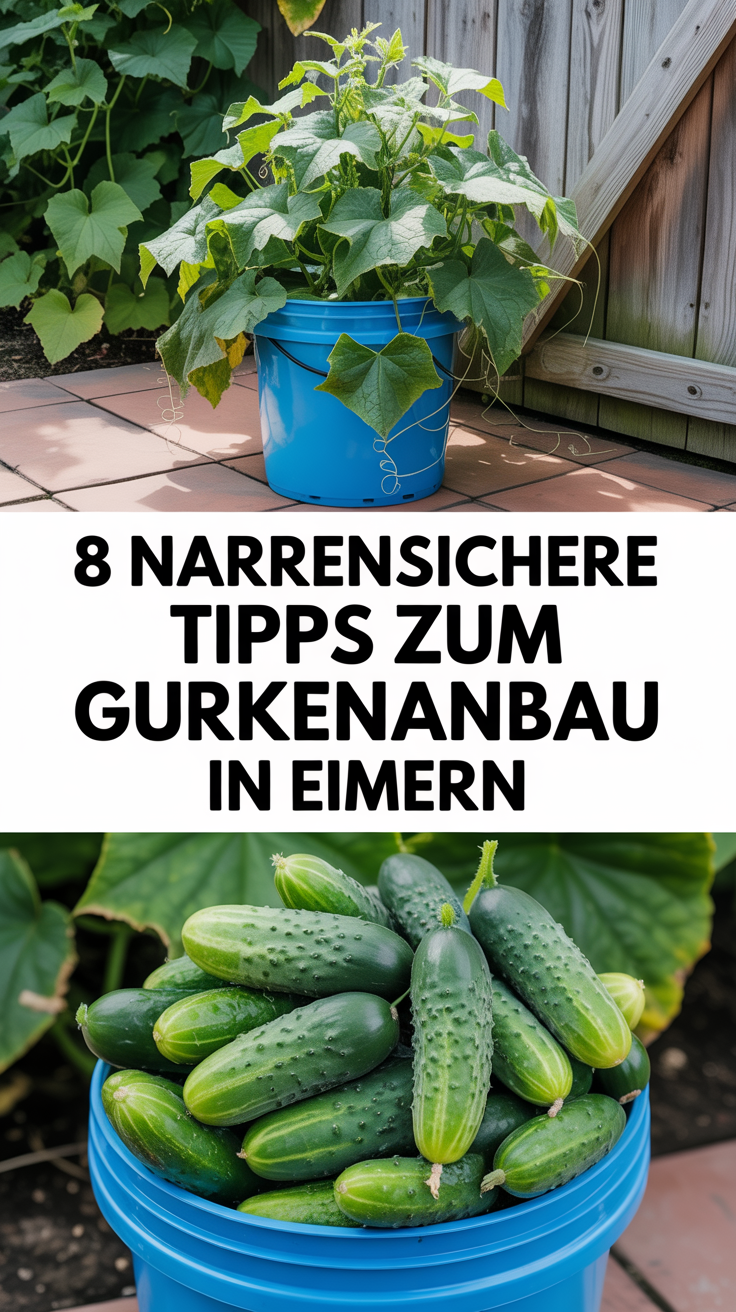 8 narrensichere Tipps zum Gurkenanbau in Eimern