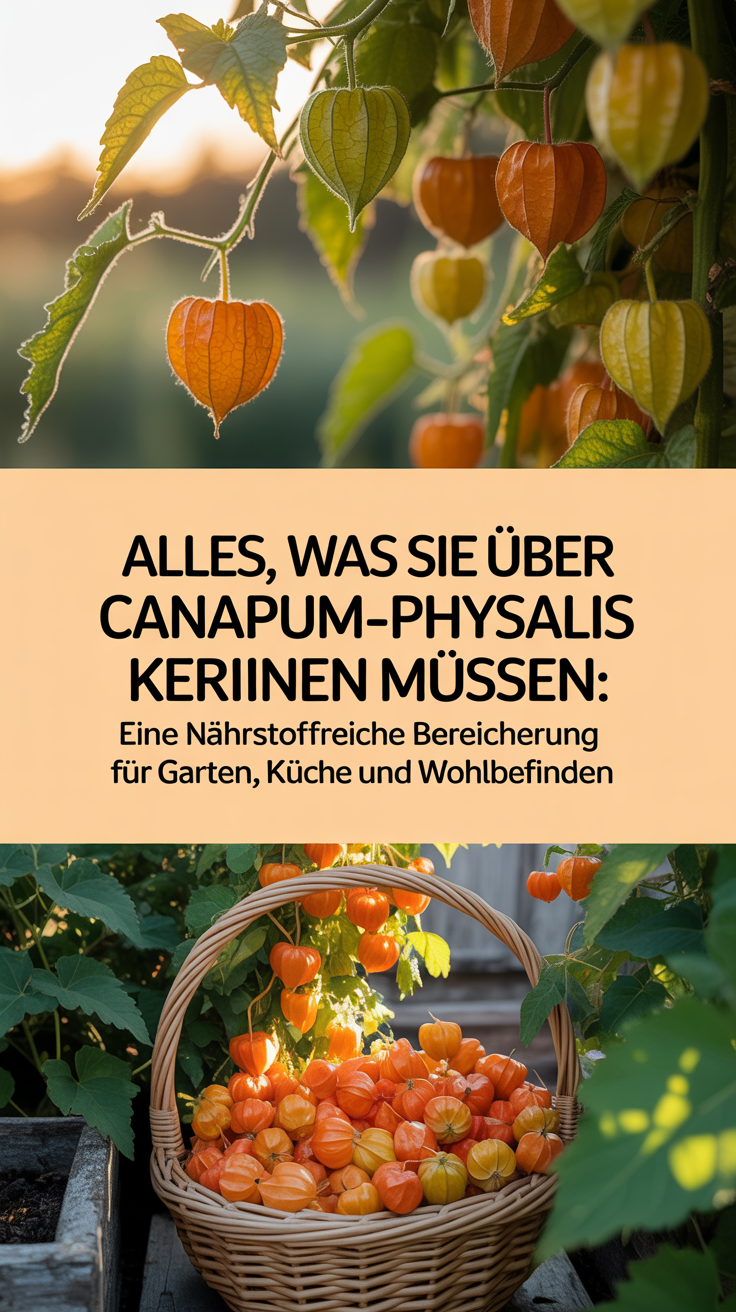 Alles, was Sie über Canapum-Physalis wissen müssen: Eine nährstoffreiche Bereicherung für Garten, Küche und Wohlbefinden