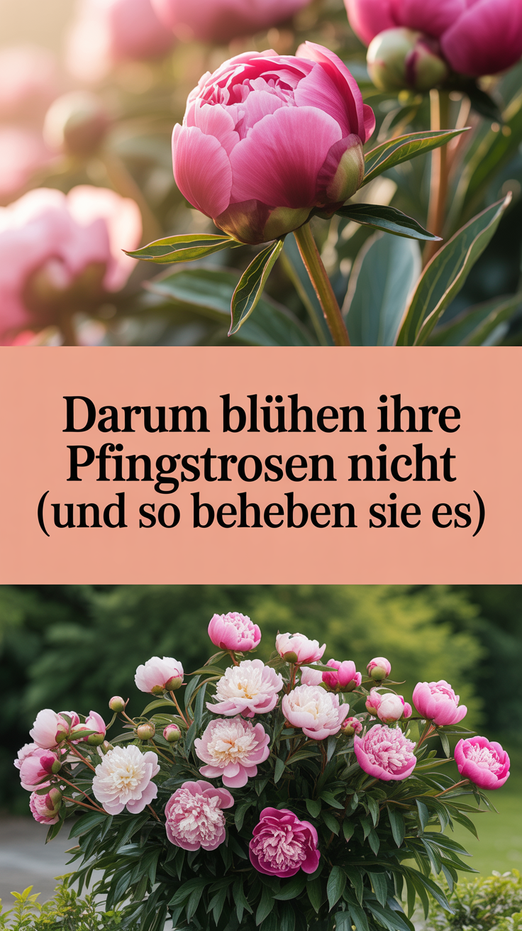 Darum blühen Ihre Pfingstrosen nicht (und so beheben Sie es)