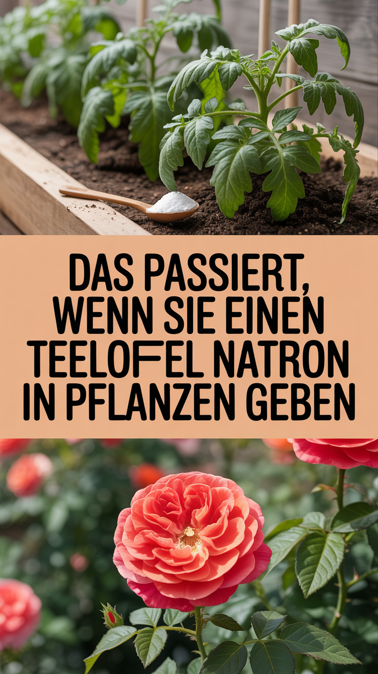 Das passiert, wenn Sie einen Teelöffel Natron in Pflanzen geben