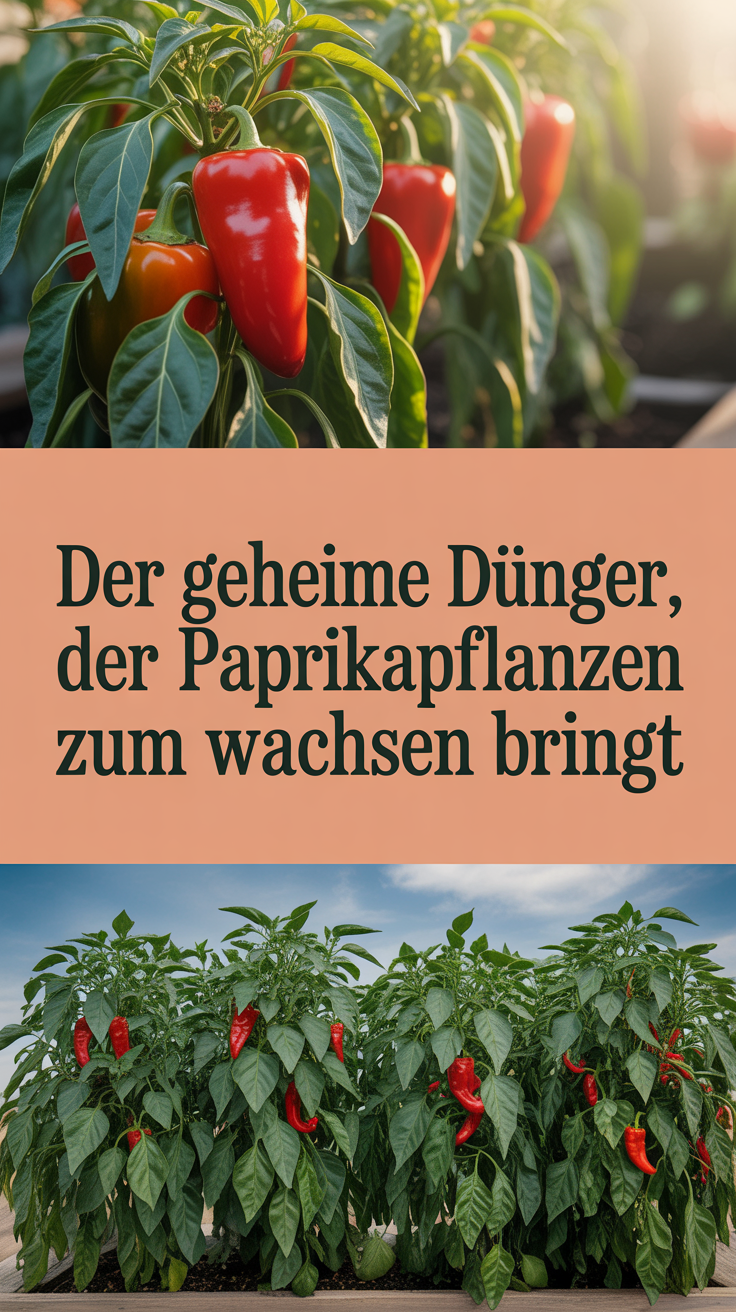 Der geheime Dünger, der Paprikapflanzen zum Wachsen bringt