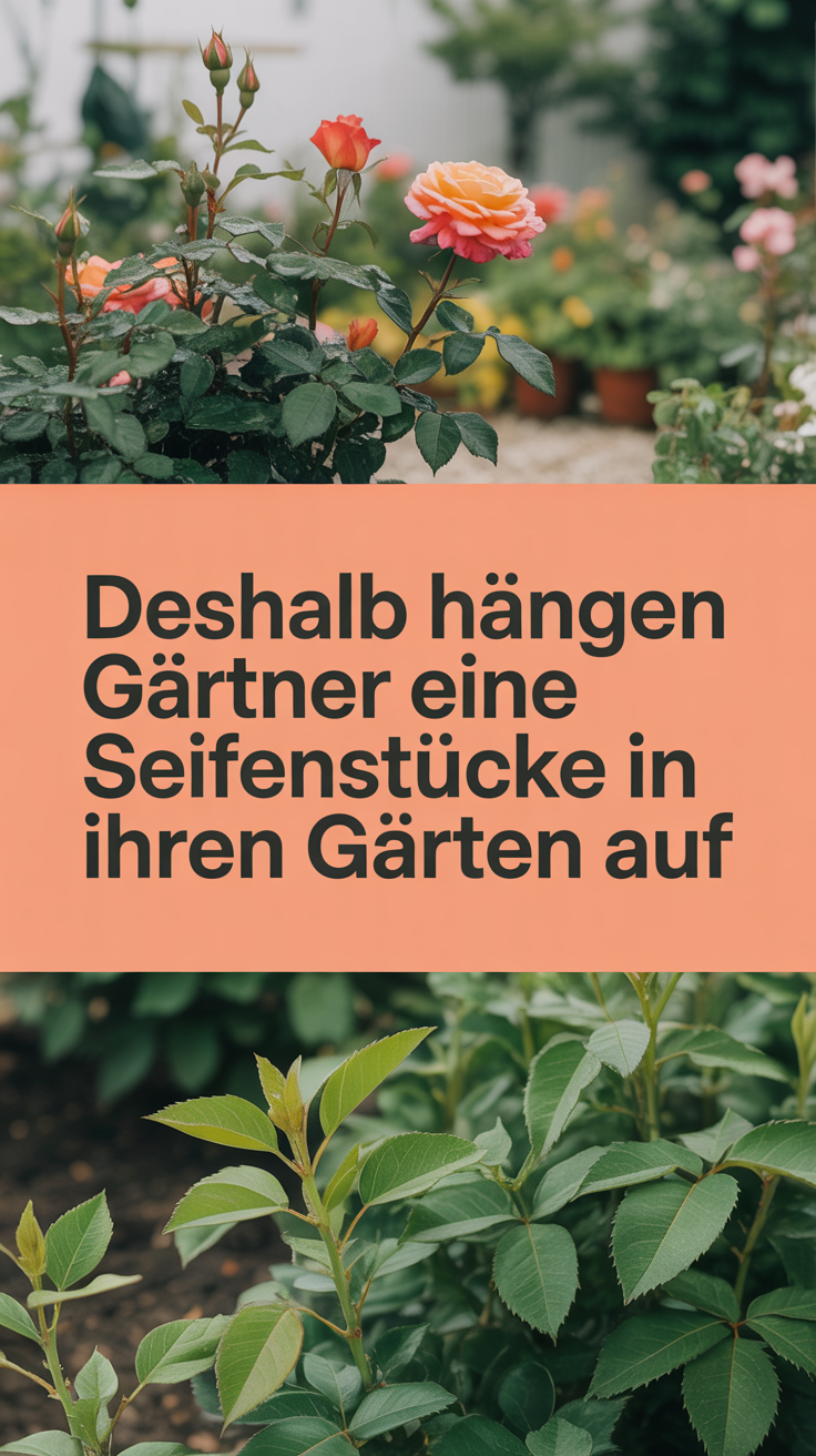 Deshalb hängen Gärtner eine Seifenstücke in ihren Gärten auf