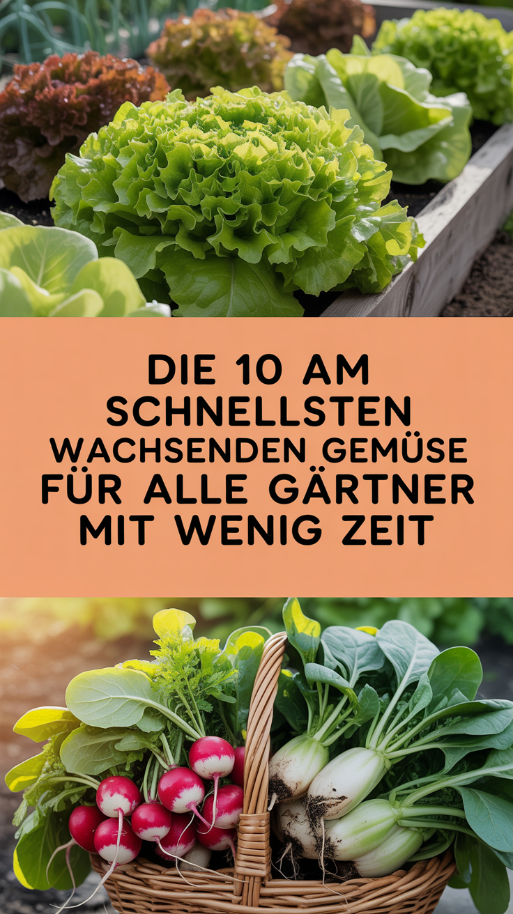 Die 10 am schnellsten wachsenden Gemüse für alle Gärtner mit wenig Zeit