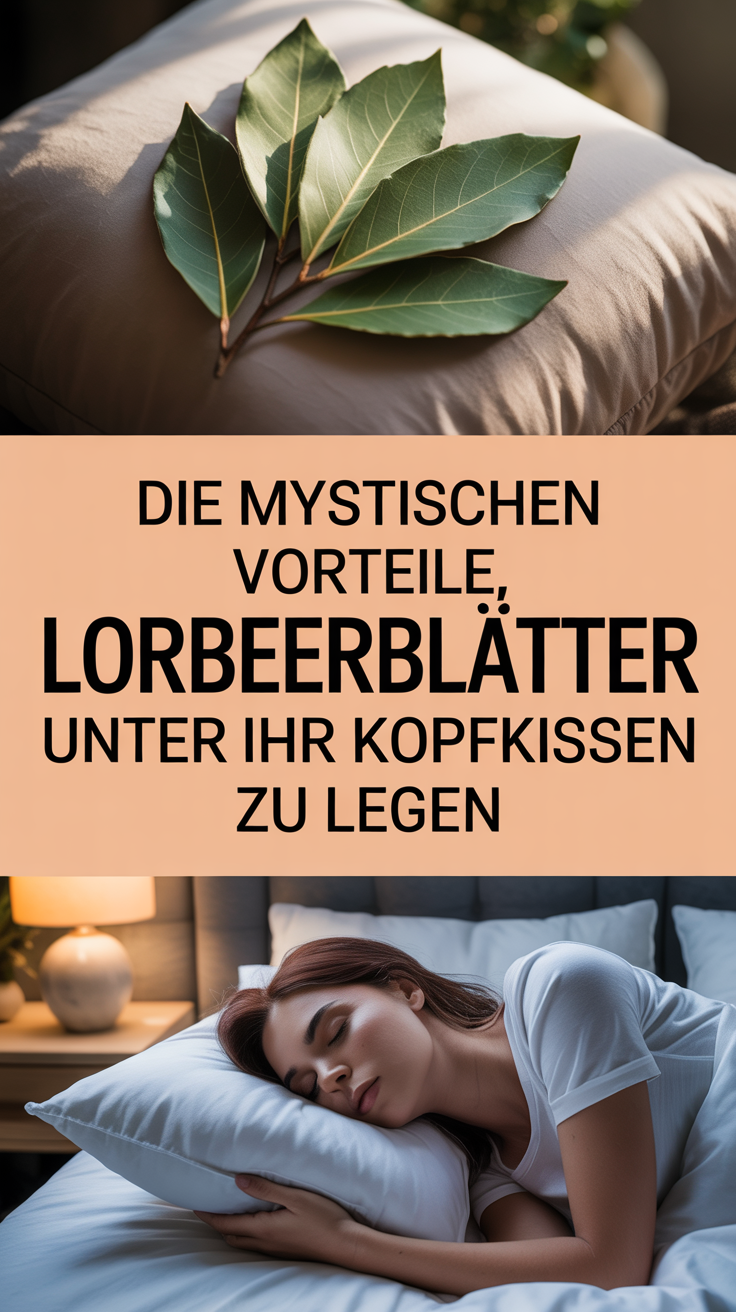 Die mystischen Vorteile, Lorbeerblätter unter Ihr Kopfkissen zu legen
