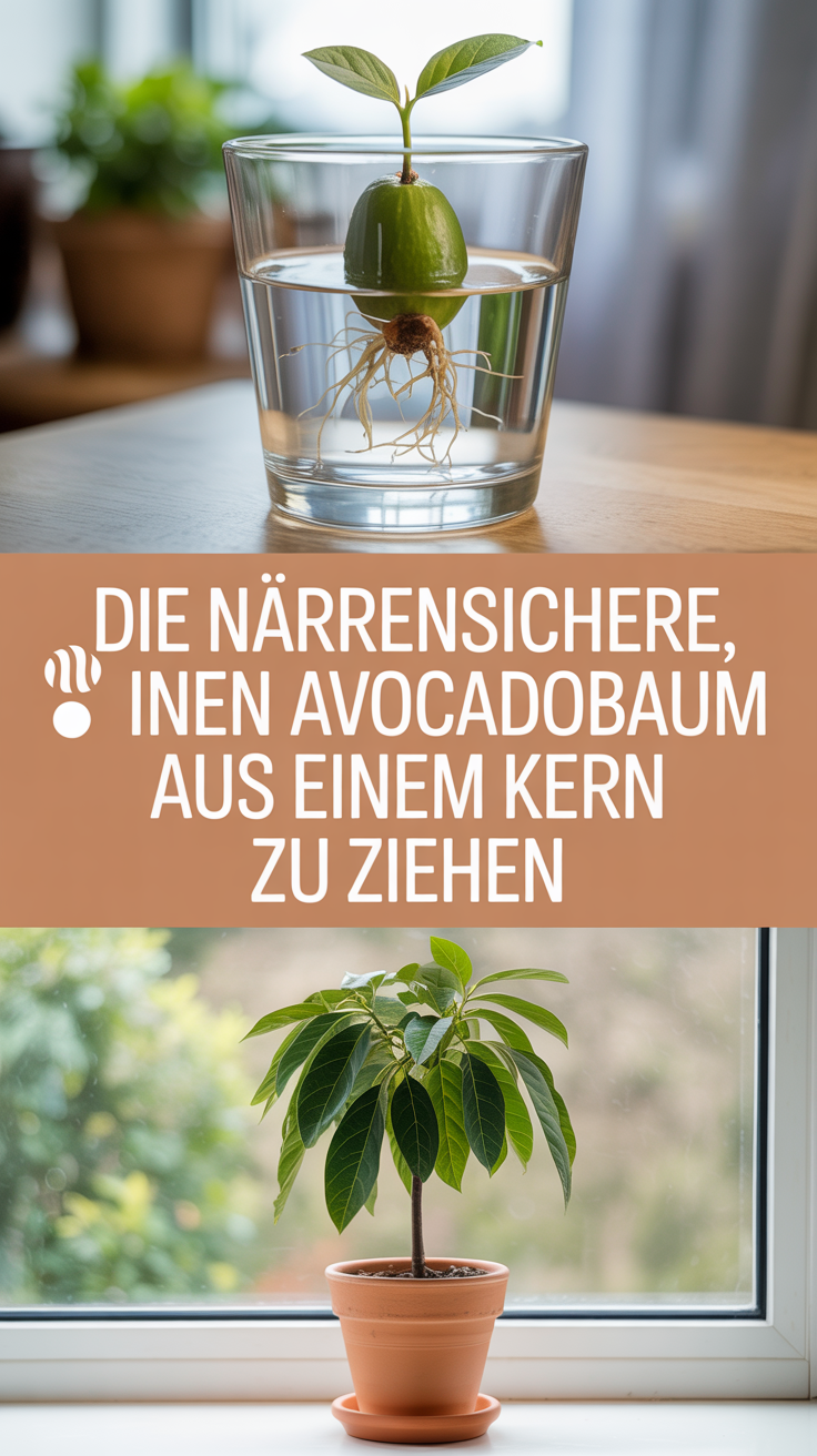 Die narrensichere Methode, einen Avocadobaum aus einem Kern zu ziehen