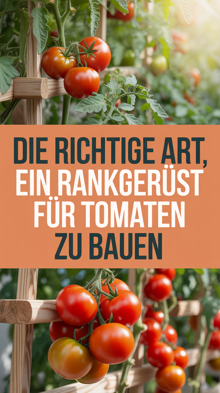 Die richtige Art, ein Rankgerüst für Tomaten zu bauen
