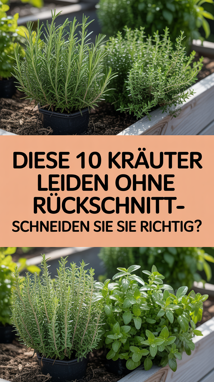 Diese 10 Kräuter leiden ohne Rückschnitt – Schneiden Sie sie richtig?