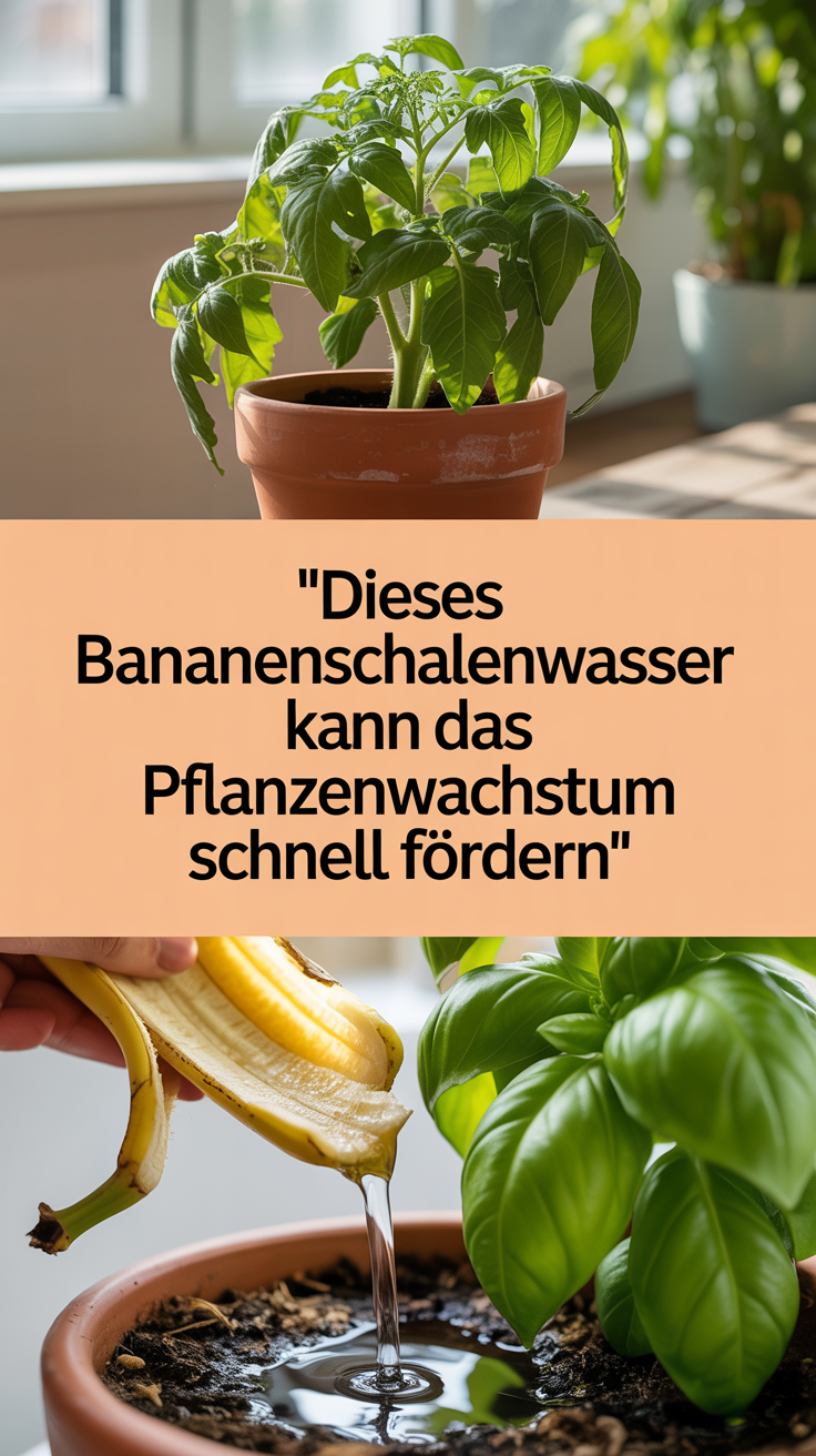 Dieses Bananenschalenwasser Kann Das Pflanzenwachstum Schnell Fördern