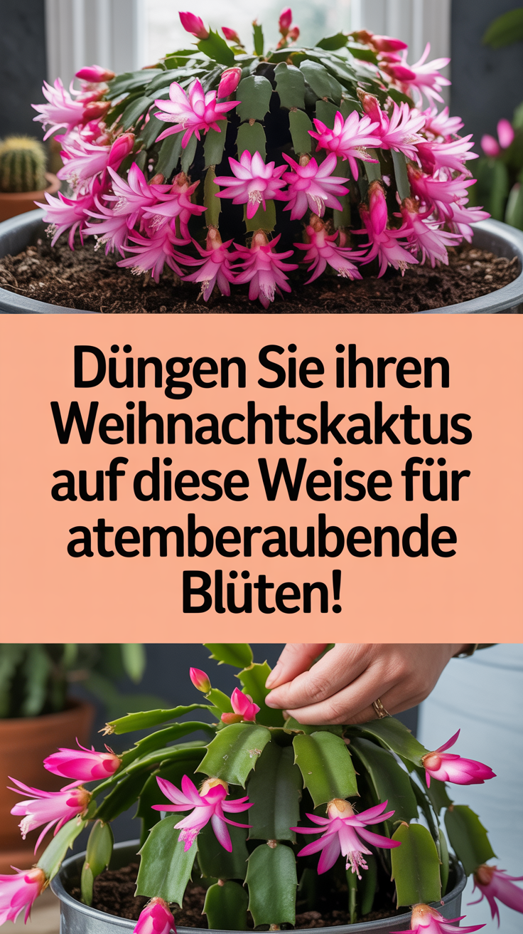 Düngen Sie Ihren Weihnachtskaktus auf diese Weise für atemberaubende Blüten!