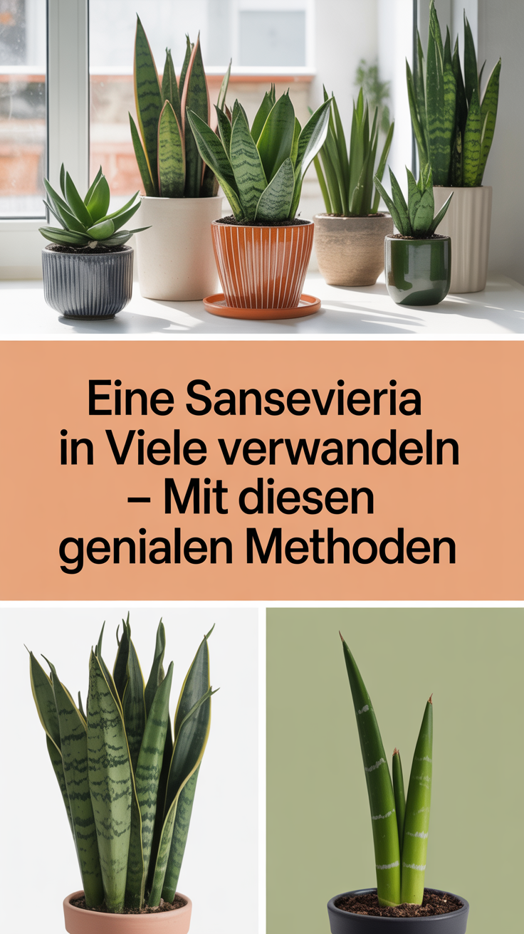 Eine Sansevieria in viele verwandeln – mit diesen genialen Methoden