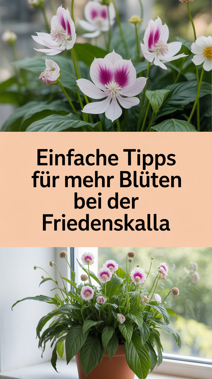 Einfache Tipps für mehr Blüten bei der Friedenskalla