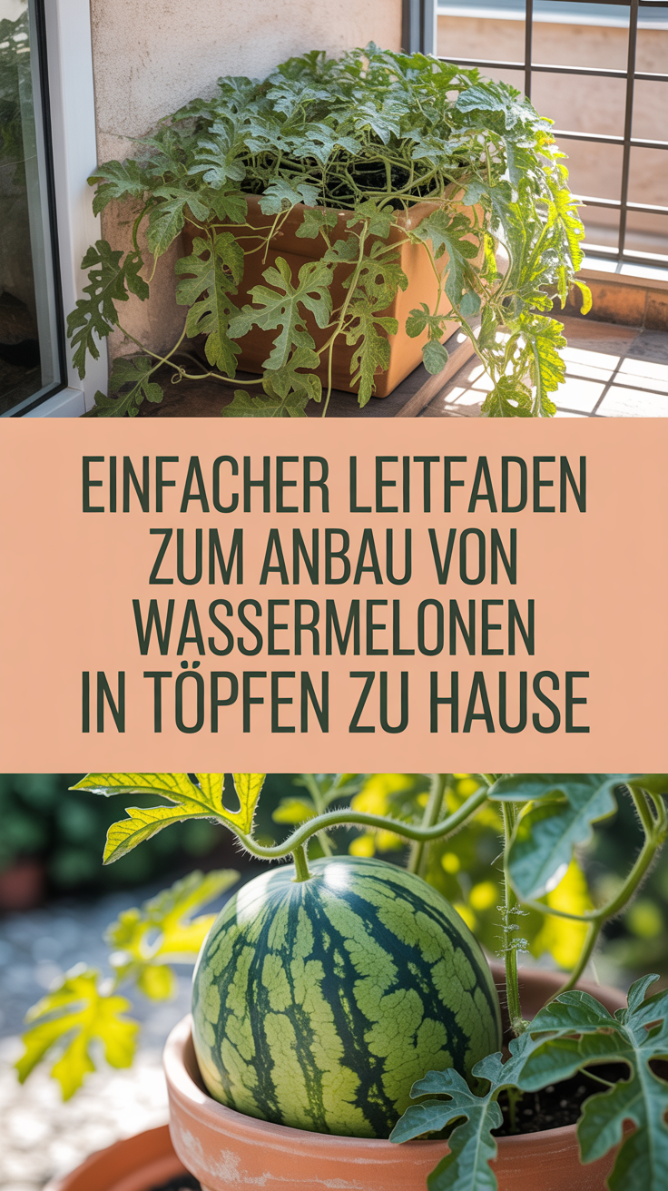 Einfacher Leitfaden zum Anbau von Wassermelonen in Töpfen zu Hause