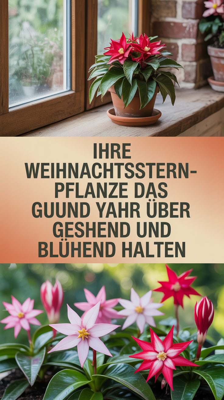 Ihre Weihnachtsstern-Pflanze das ganze Jahr über gesund und blühend halten