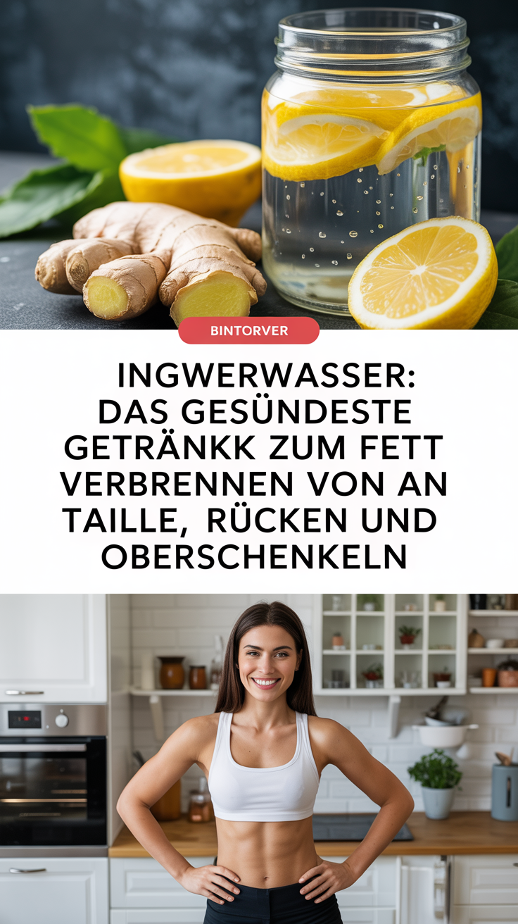Ingwerwasser: Das gesündeste Getränk zum Verbrennen von Fett an Taille, Rücken und Oberschenkeln
