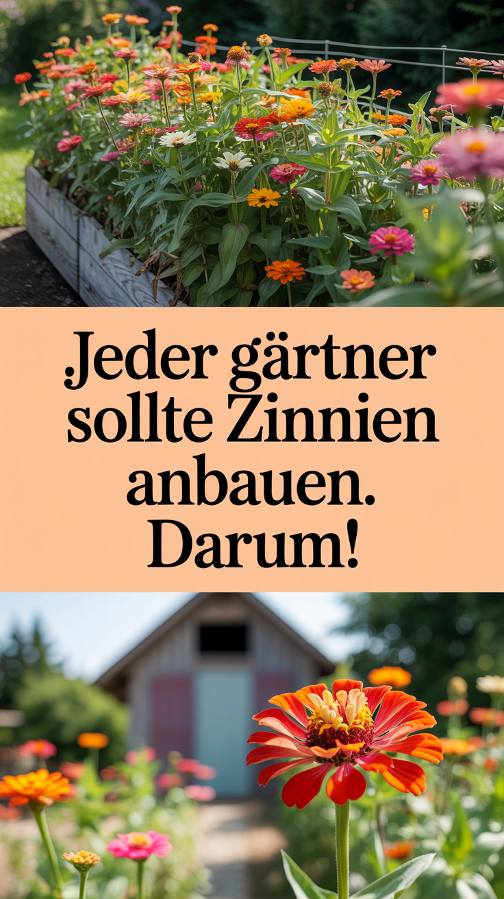 Jeder Gärtner sollte Zinnien anbauen. Darum!