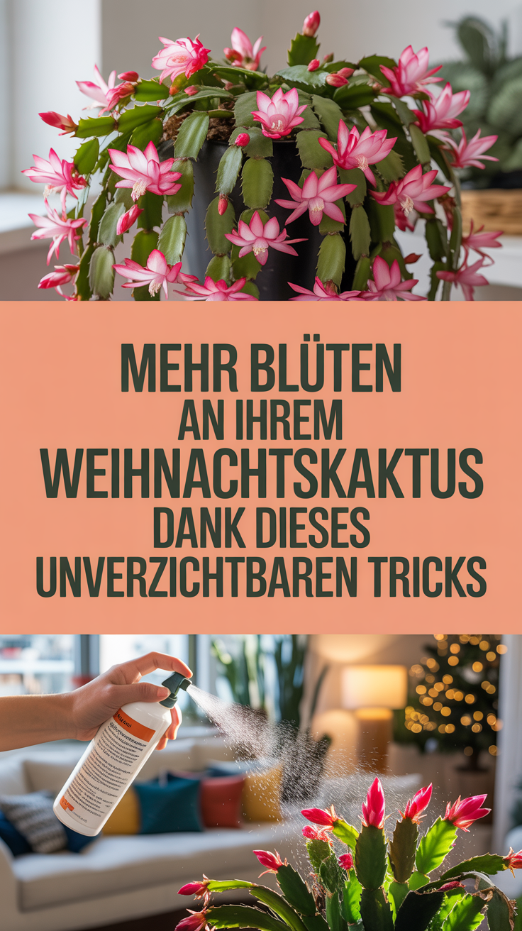 Mehr Blüten an Ihrem Weihnachtskaktus dank dieses unverzichtbaren Tricks